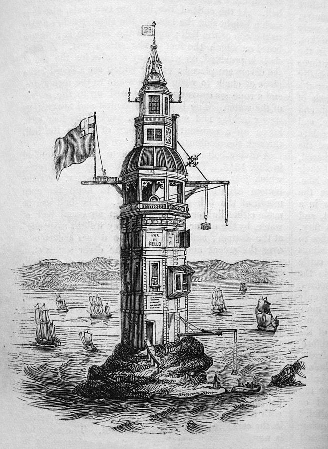 The first Eddystone lighthouse
