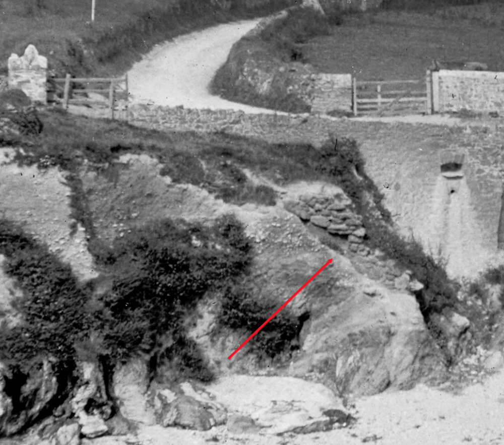 Remains of a protective wall
