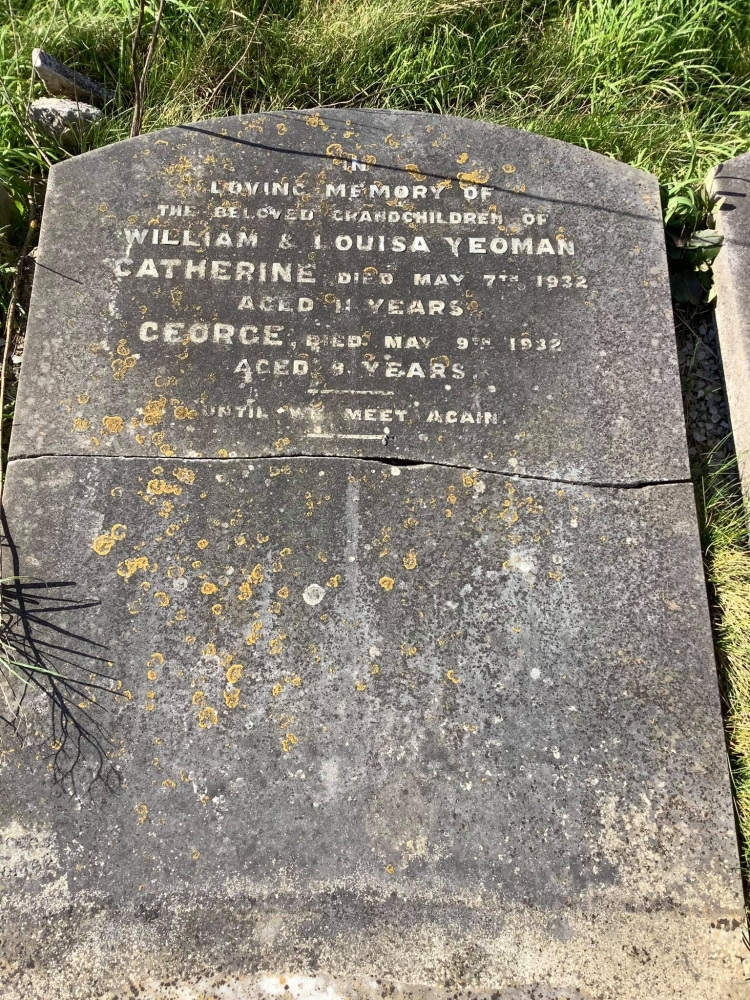 The gravestone of those killed by William Yeoman