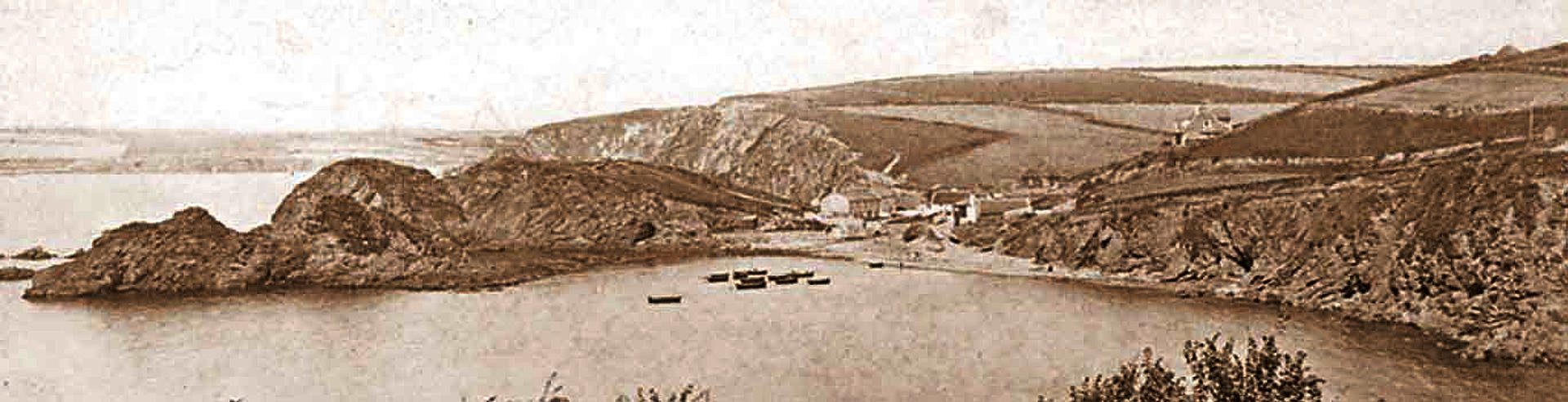 Hope Cove before the breakwater was built