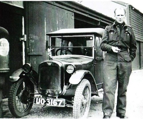 Hope petrol pump in WW2