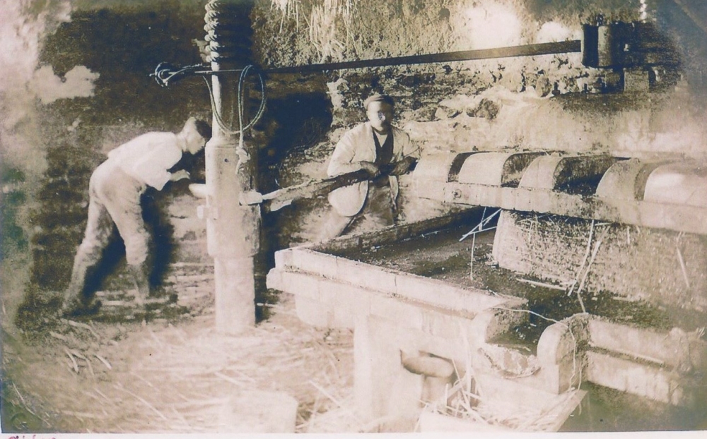 Interior of cider press