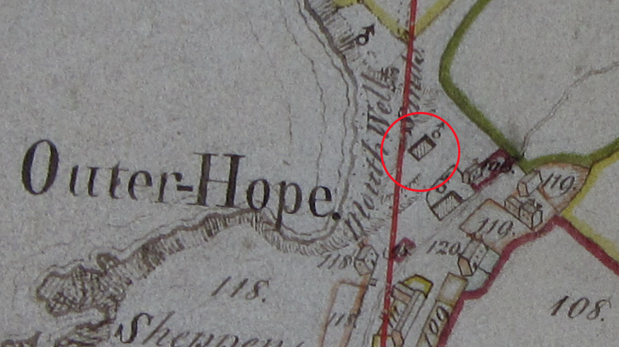 Map of unknown building near Mouthwell beach